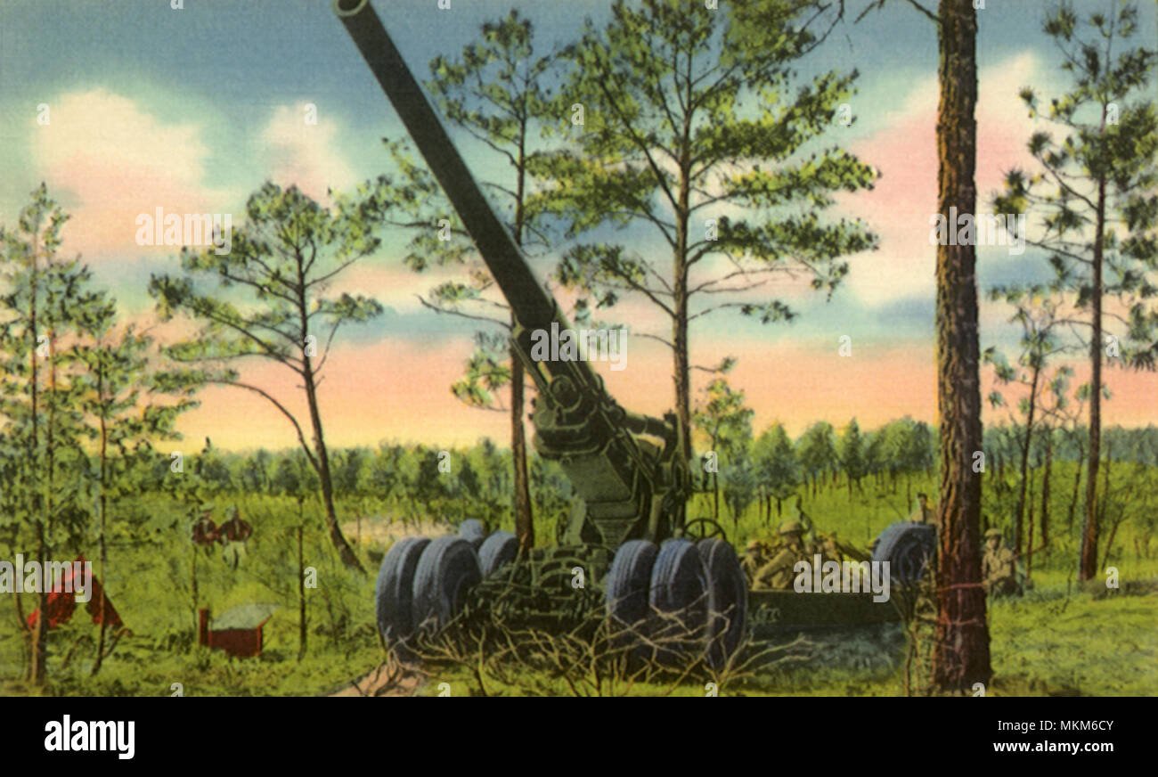 Schwere Artillerie Stockfoto