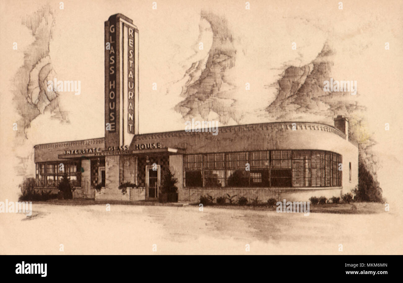 Glashaus Restaurant. Cheyenne. Stockfoto