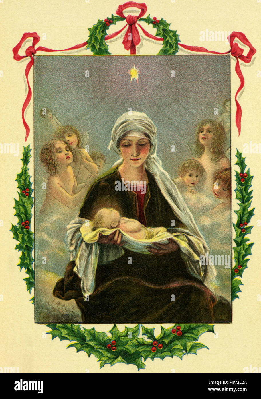 Maria und Jesuskind Stockfoto