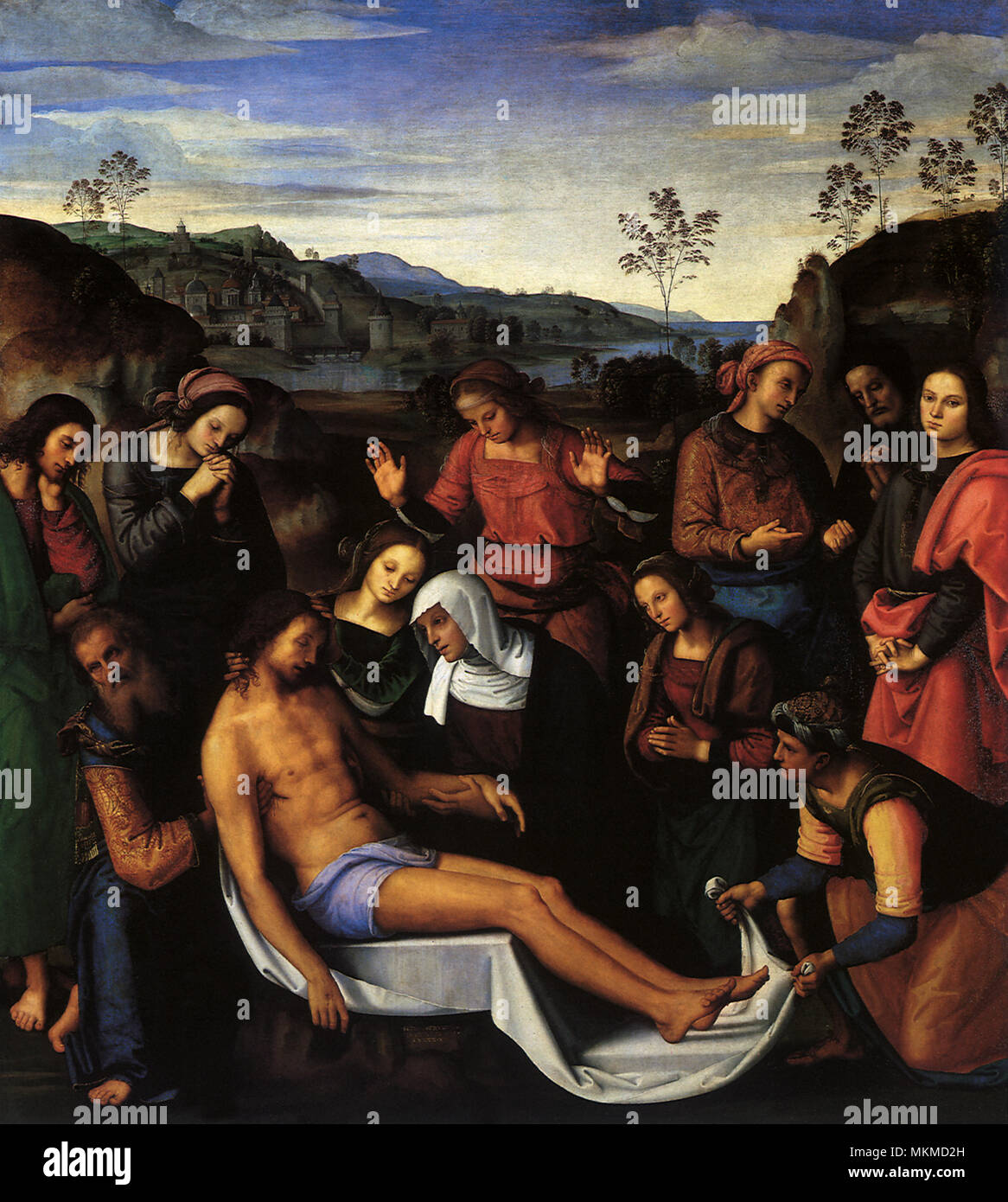 Wehklage über den Toten Christus Stockfoto