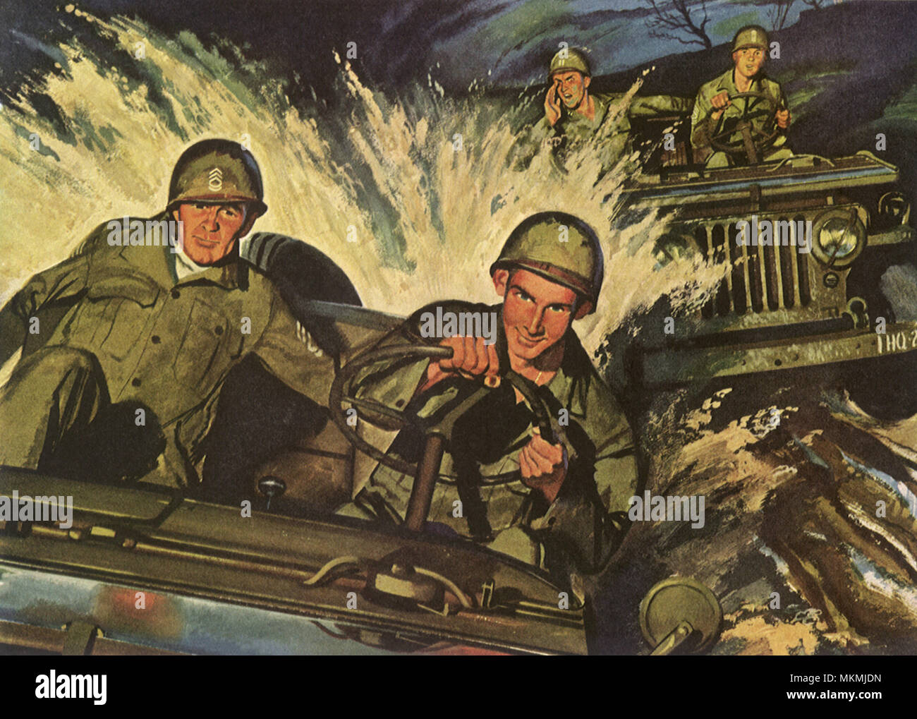 Private Laufwerke Jeep Stockfoto