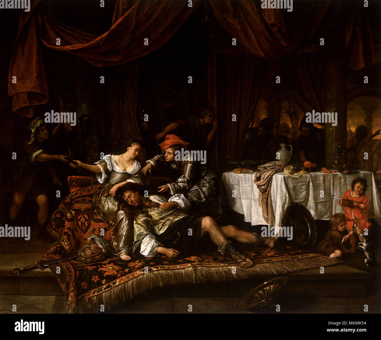 Samson und Delilah Stockfoto