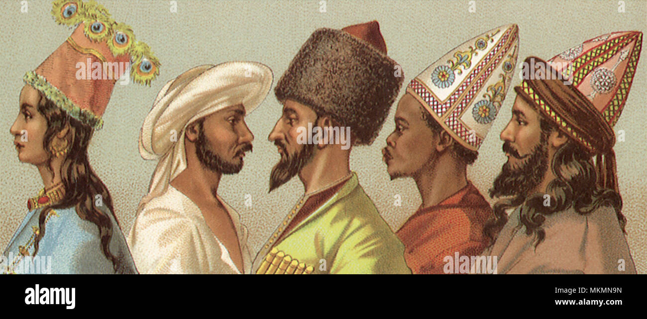 Turban und Motorhaube Stockfoto