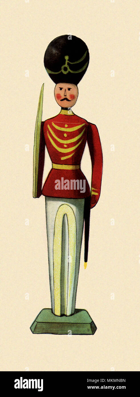 Spielzeug Soldat mit Schwert Stockfoto