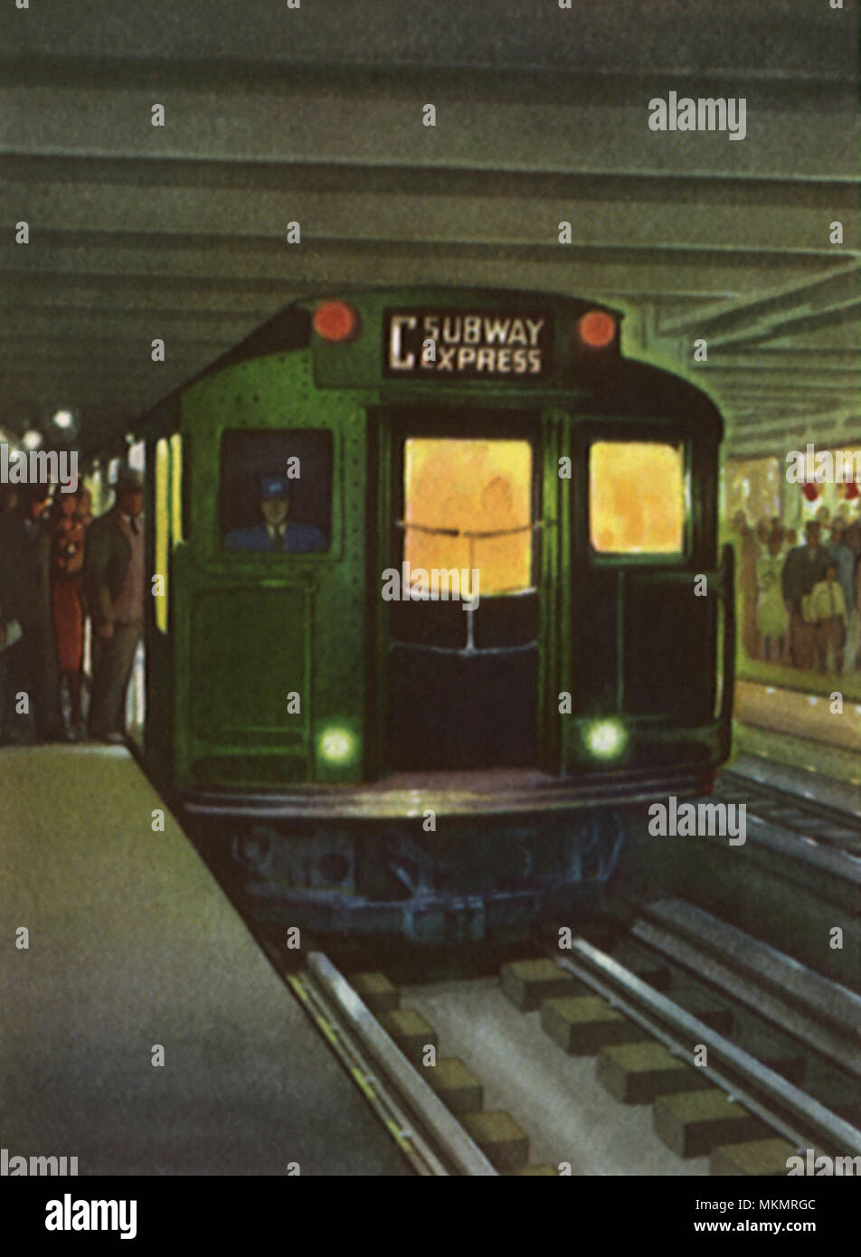 New Yorker U-Bahn-Wagen Stockfoto