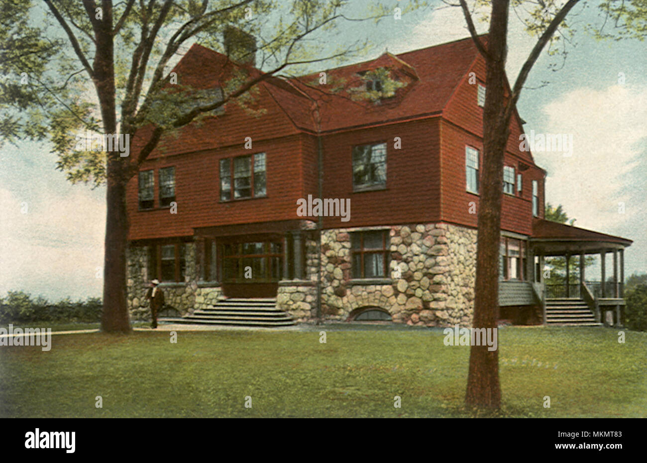 Chi Psi Lodge an der Universität. Ann Arbor. Stockfoto