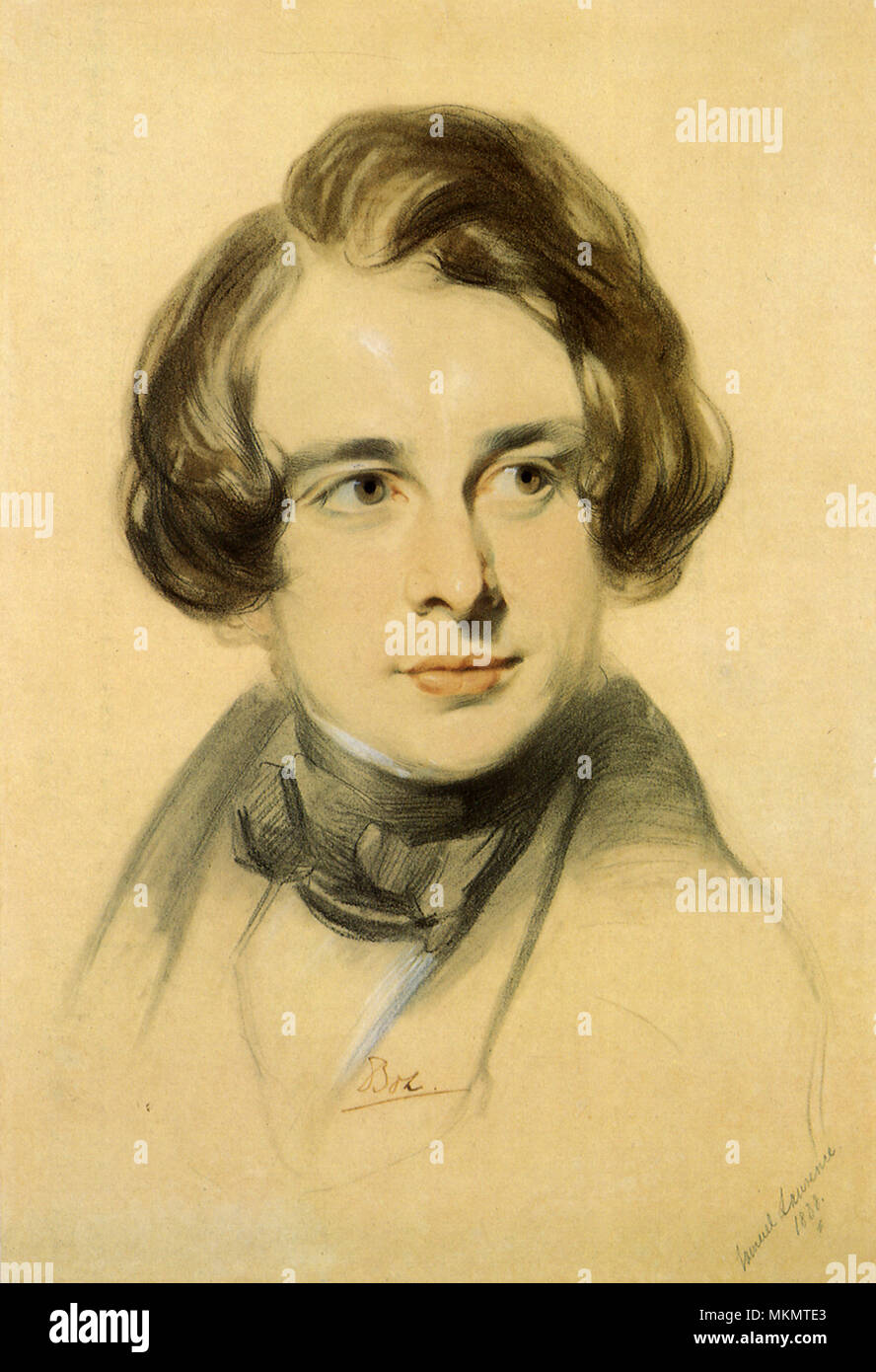 Charles Dickens 1838 Stockfoto