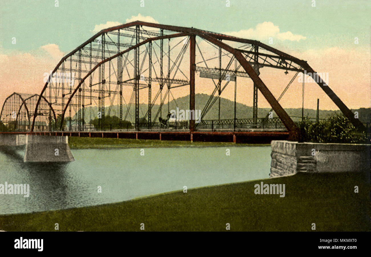Delaware River Bridge. Port Jervis. Stockfoto