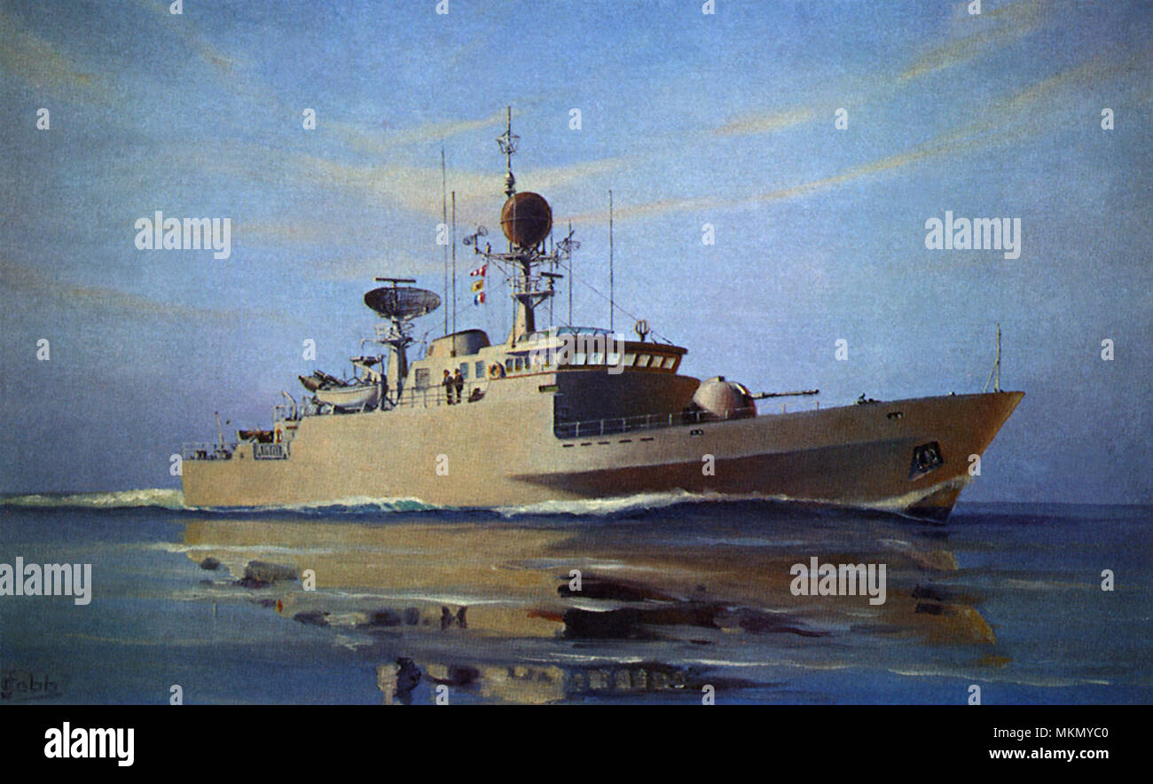 Corvette Marineschiff Stockfoto