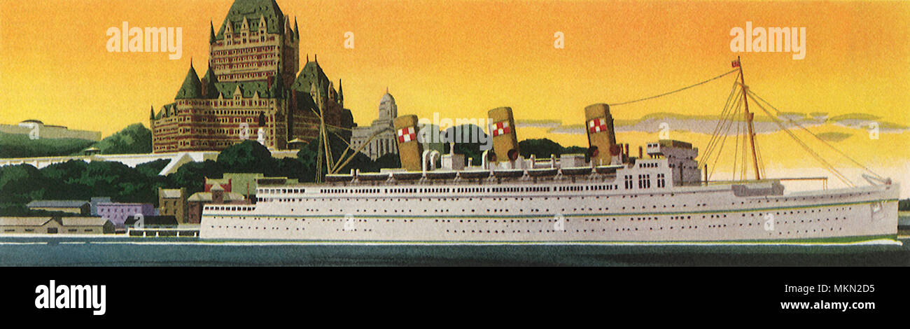 Cruise Ship Abfahrt Stockfoto
