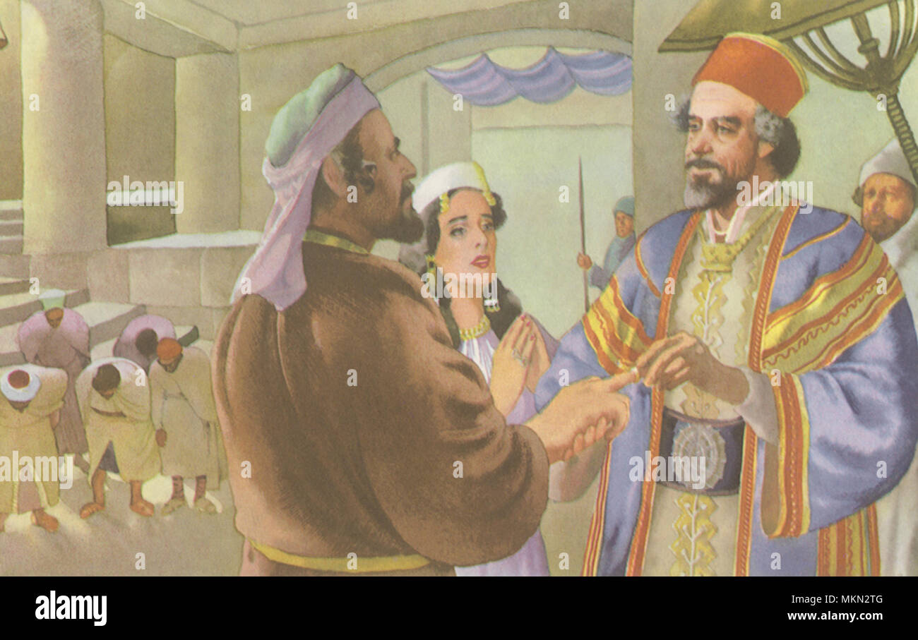 Die ahasveros Geschenke Stockfoto