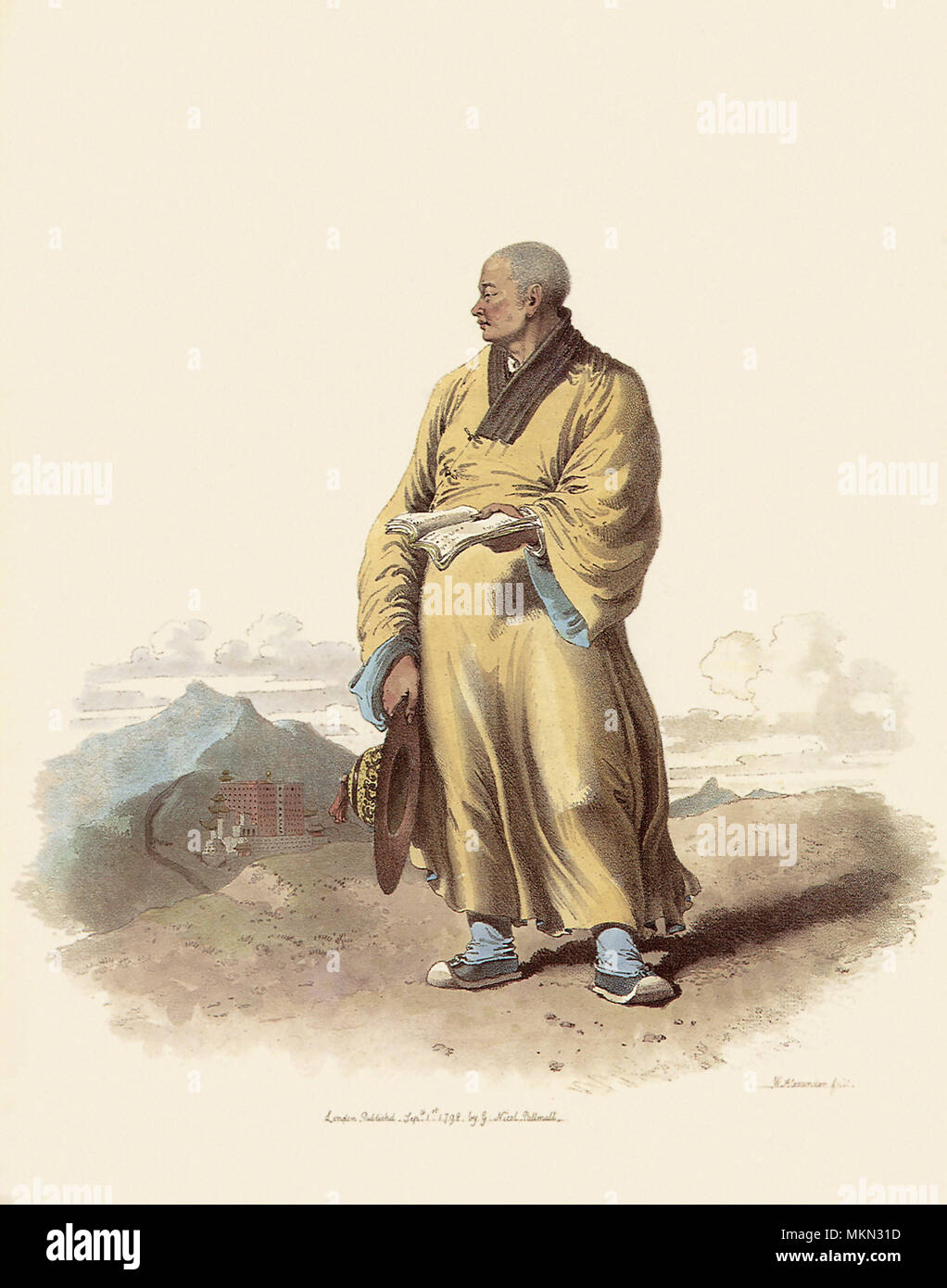 Porträt eines Lama 1798 Stockfoto