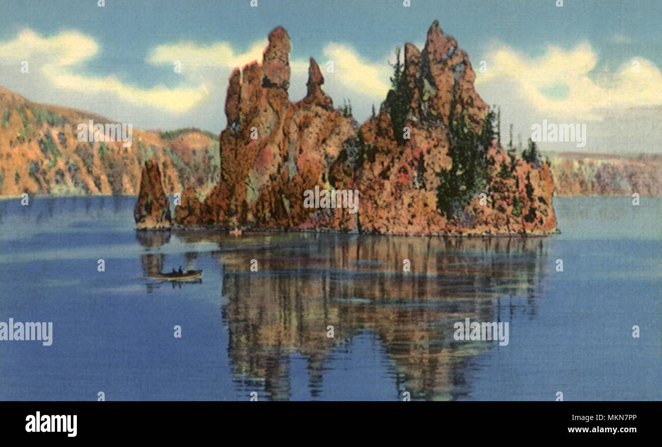 Phantom Schiff, Crater Lake National Park Stockfoto