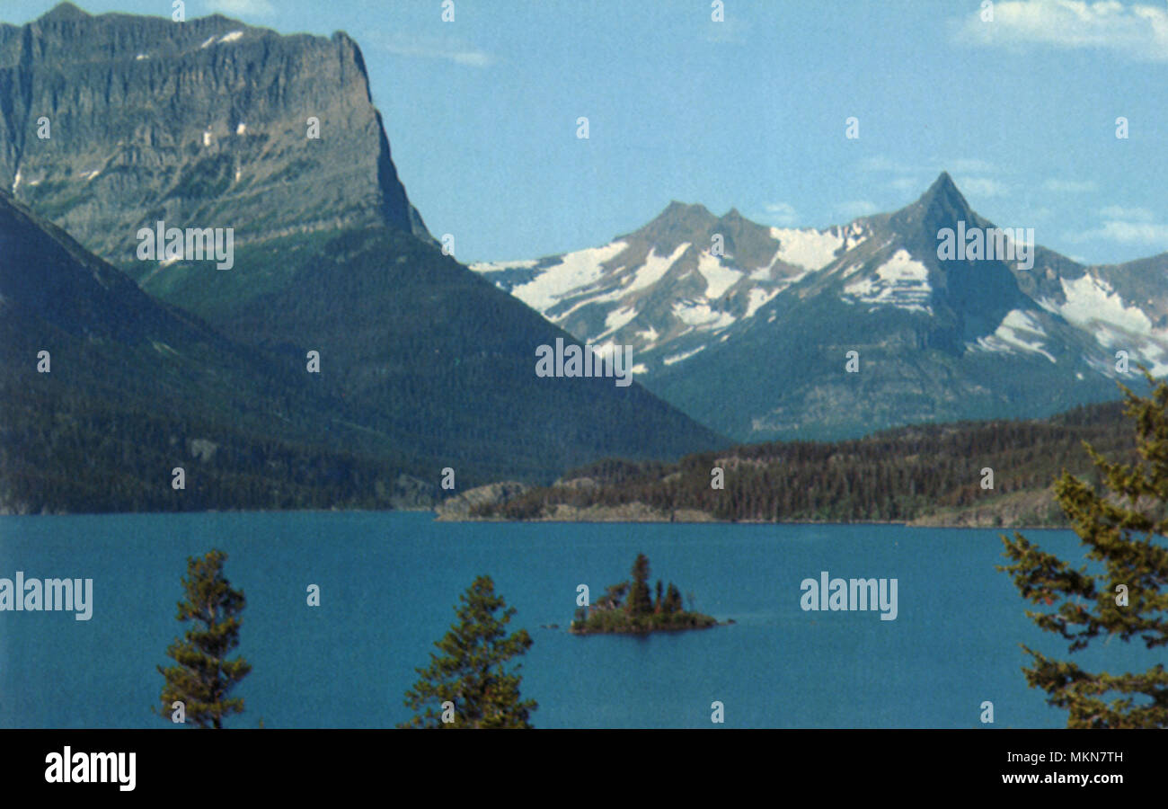 St. Mary Lake, Glacier National Park Stockfoto