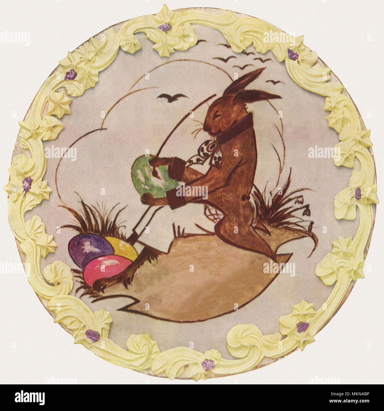 Osterhase Kuchen Stockfoto