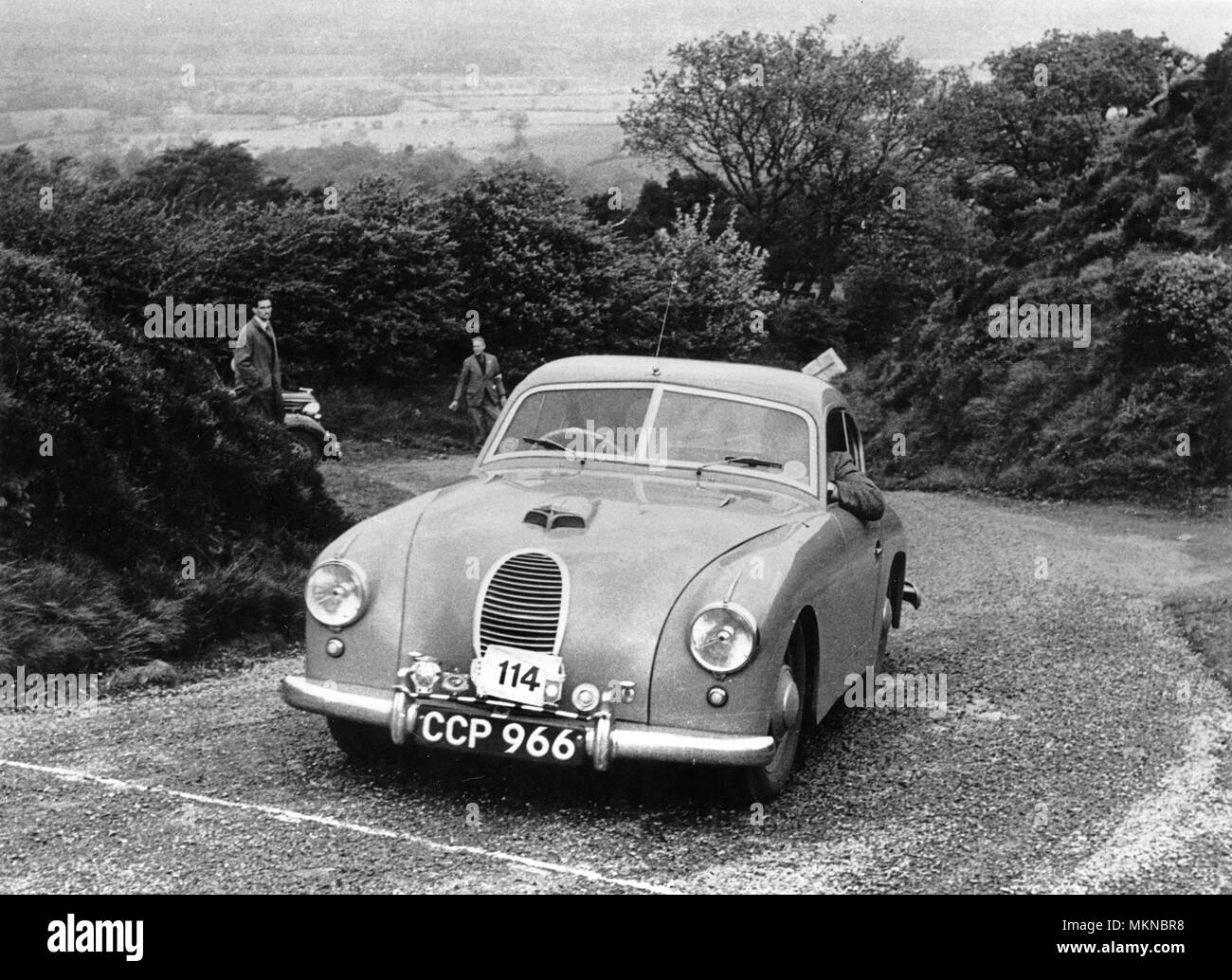 Jowett Jupiter Abbott Körper. C. S. Swain. Morecambe Rally 15. Mai 1953 Stockfoto