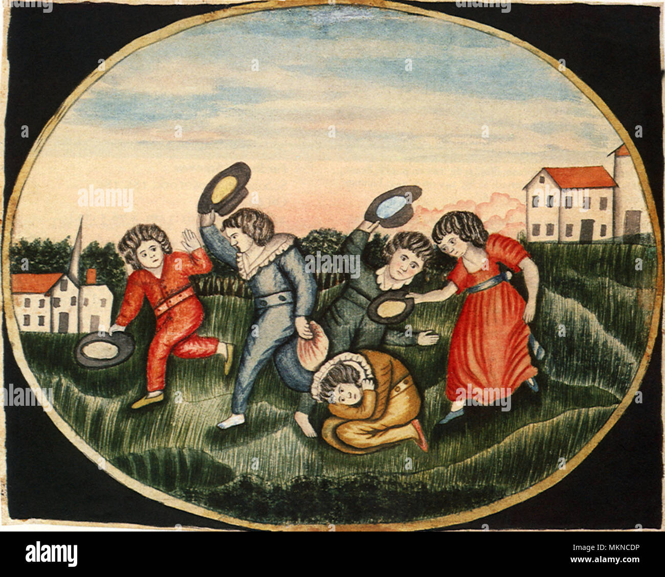 Spielende Kinder Stockfoto