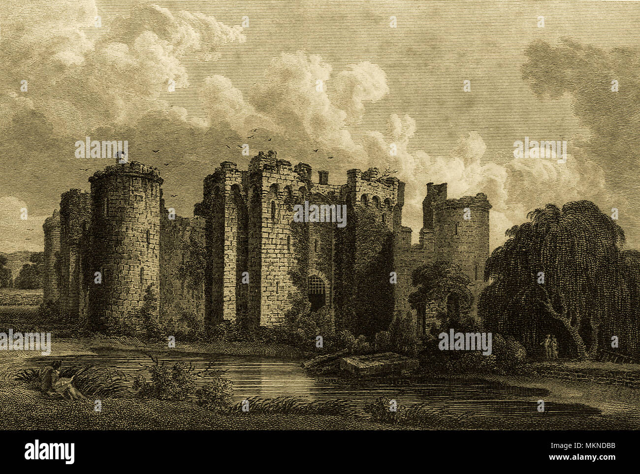 Bodiam Castle Stockfoto