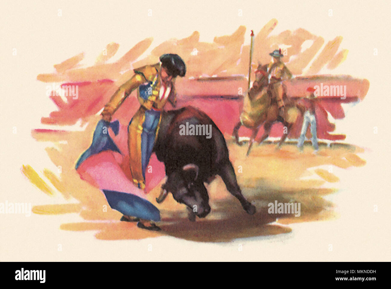 Matador Stierkampf Stockfoto