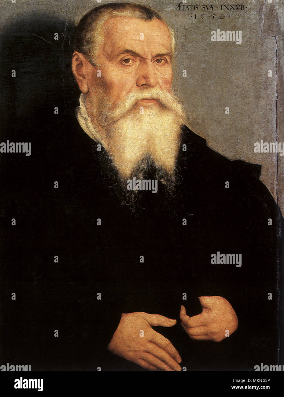 Porträt von Lucas Cranach d.Ä. Stockfoto