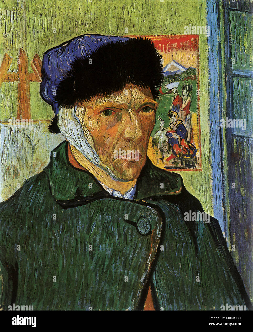 Self portrait with bandaged ear -Fotos und -Bildmaterial in hoher Auflösung  – Alamy