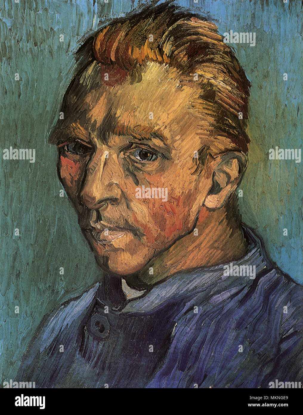 Selbstporträt von Vincent van Gogh Stockfoto