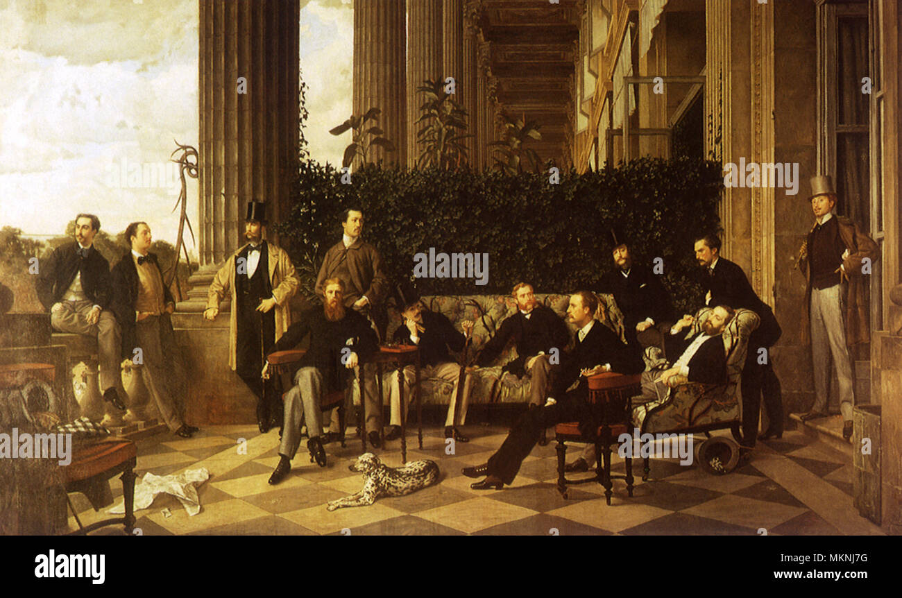 Der Kreis der Rue Royale Stockfoto