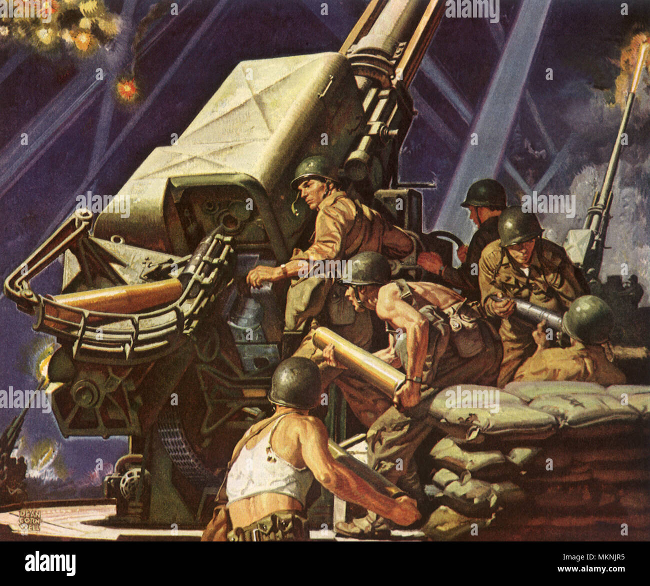 Artillery Kanone Stockfoto
