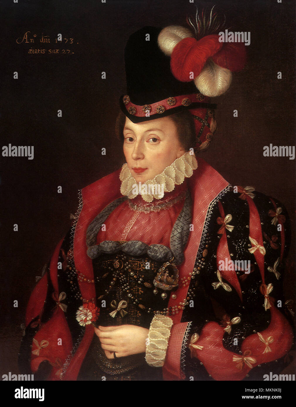 Elizabeth Littleton, Lady Willoughby 1573 Stockfoto