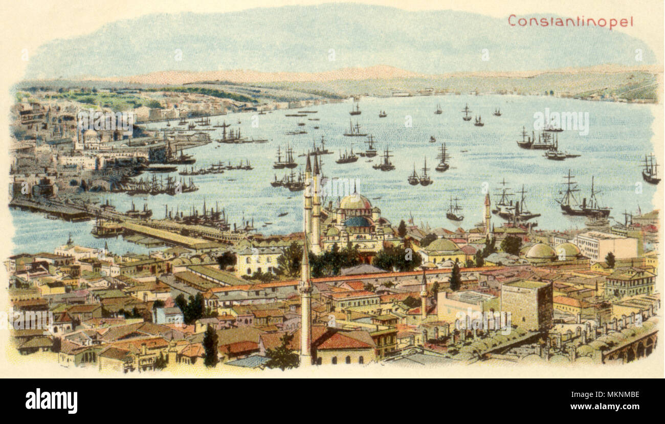 Ansicht von Konstantinopel Stockfoto