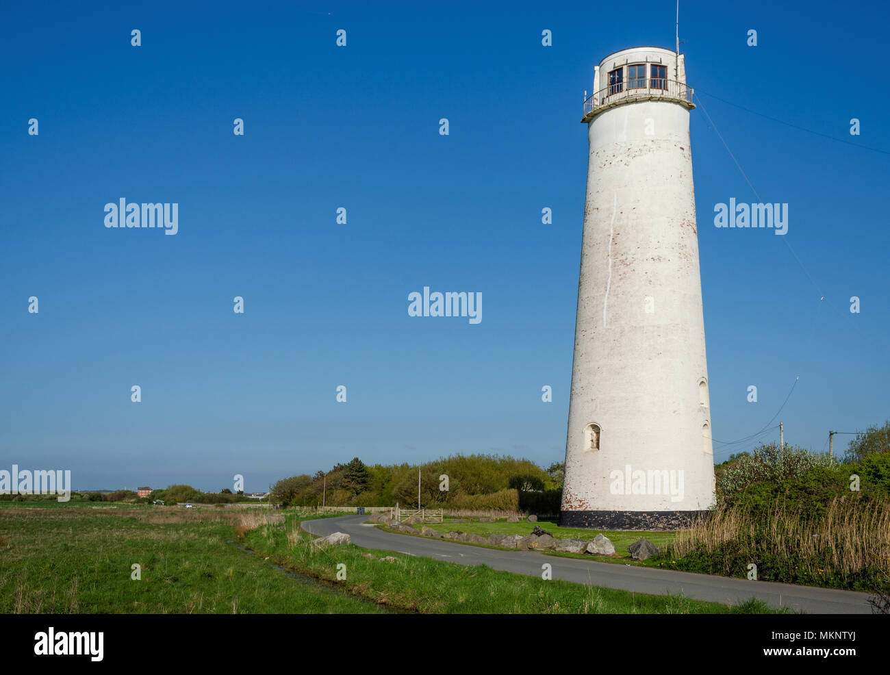 Leasowe Leuchtturm auf dem Wirral ist die älteste Backstein Leuchtturm in Europa Stockfoto
