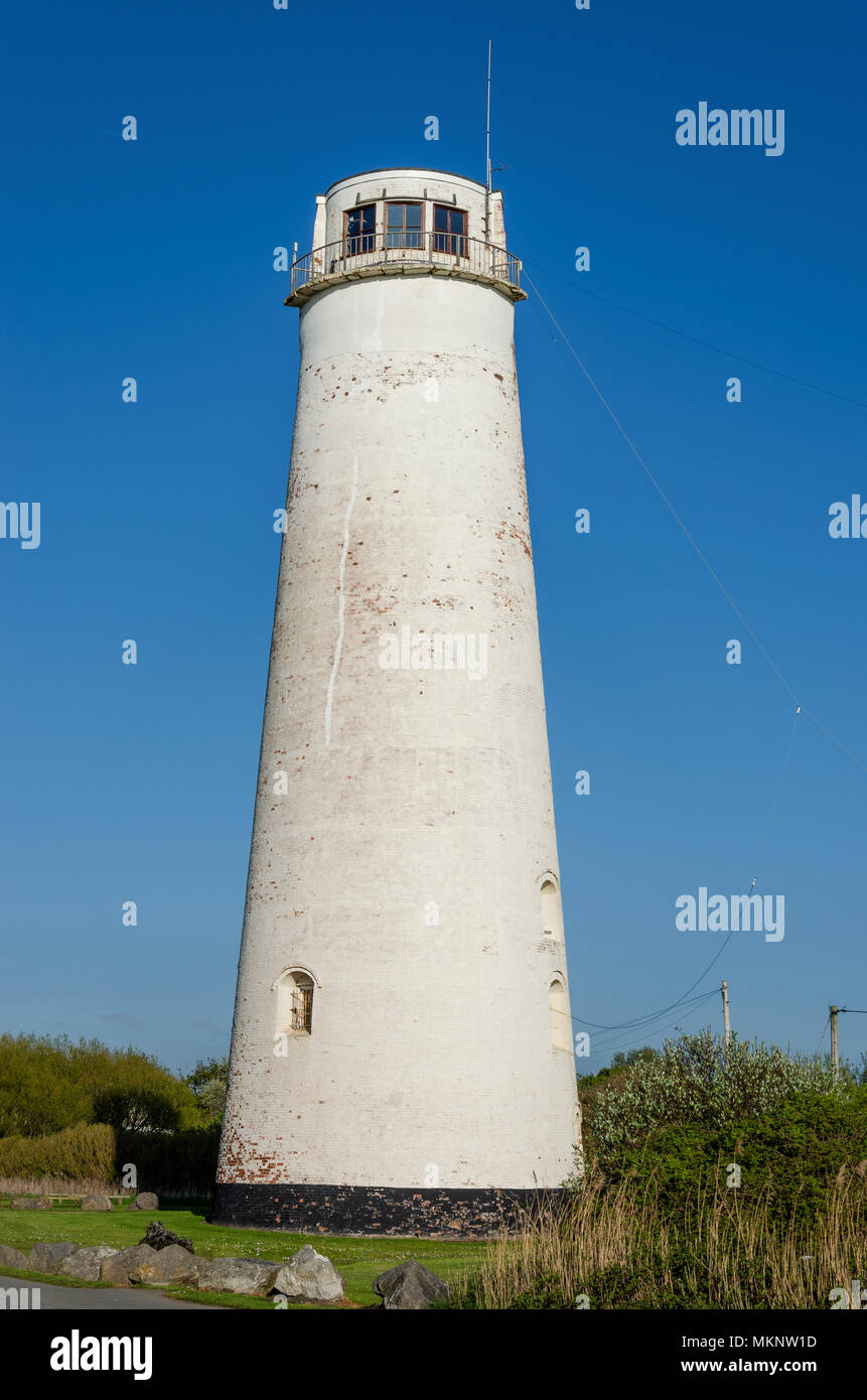 Leasowe Leuchtturm auf dem Wirral ist die älteste Backstein Leuchtturm in Europa Stockfoto