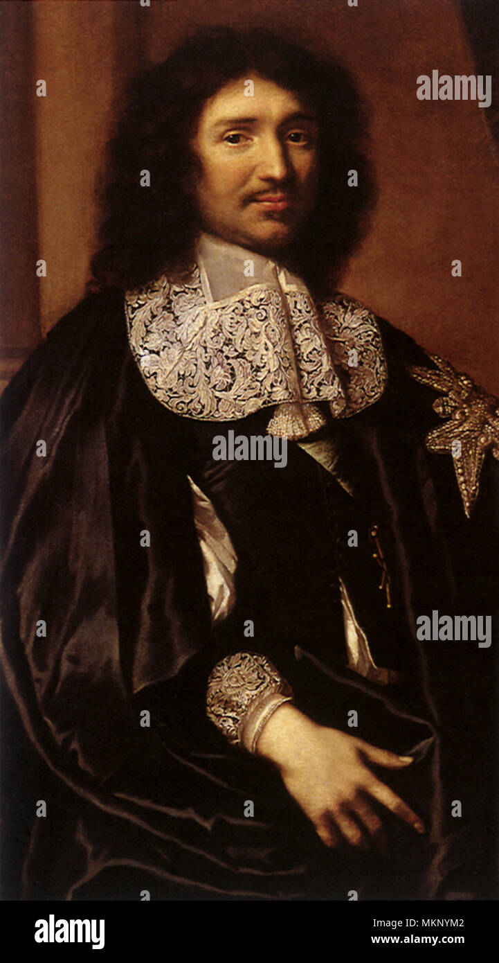 Porträt von Jean Baptiste Colbert Stockfoto