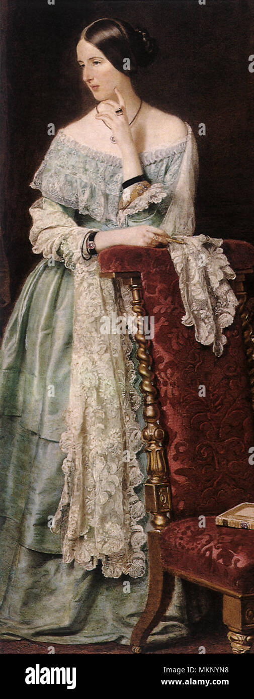 Portrait der Baroness Burdett-Coutts 1847 Stockfoto