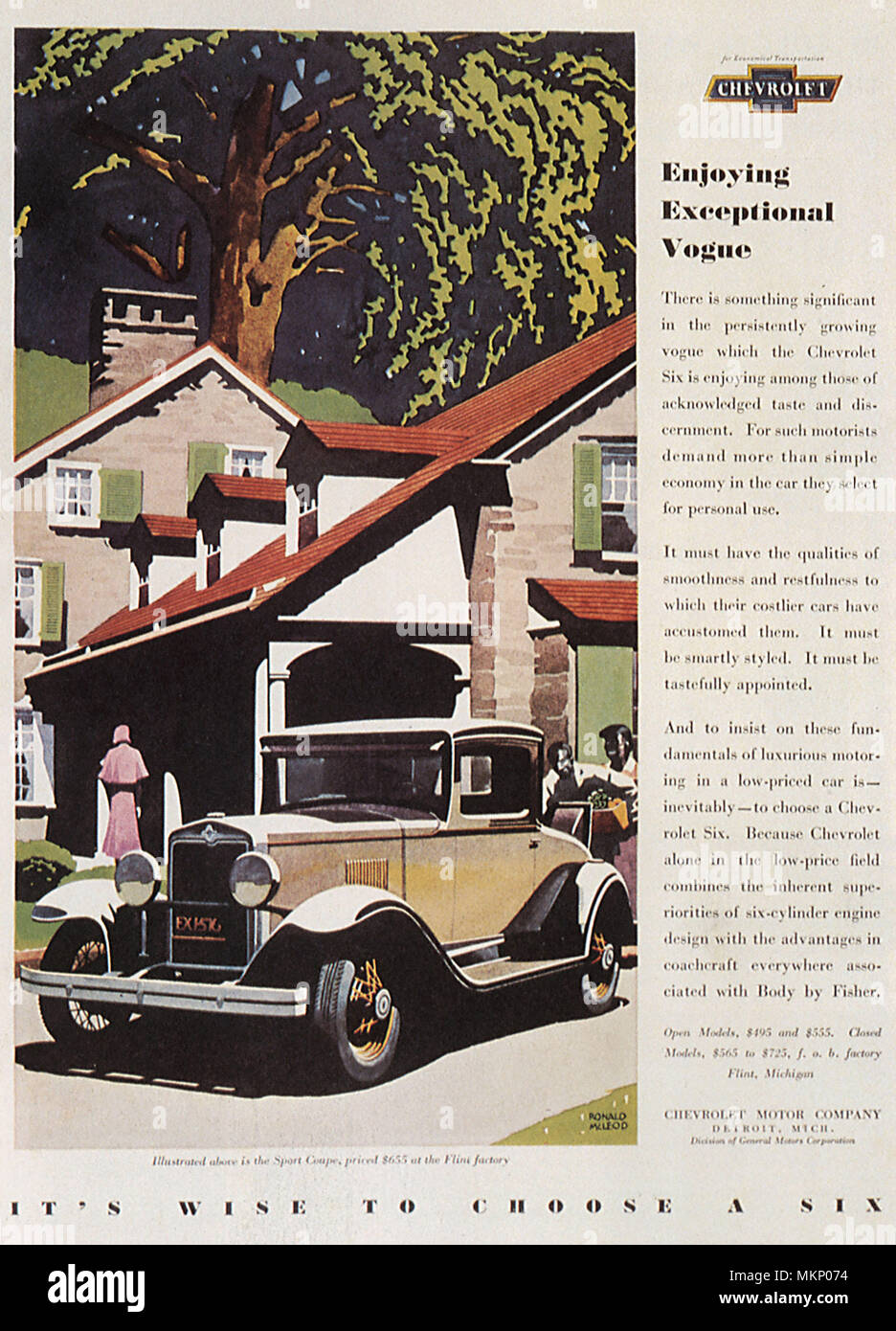 1930er Chevrolet Sechs Stockfoto
