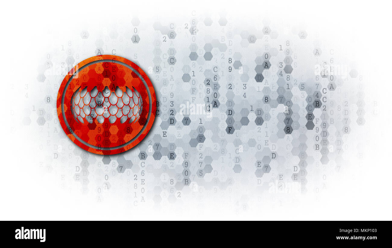 Sirin Token-Trading anmelden Pixelated Hintergrund. Stockfoto