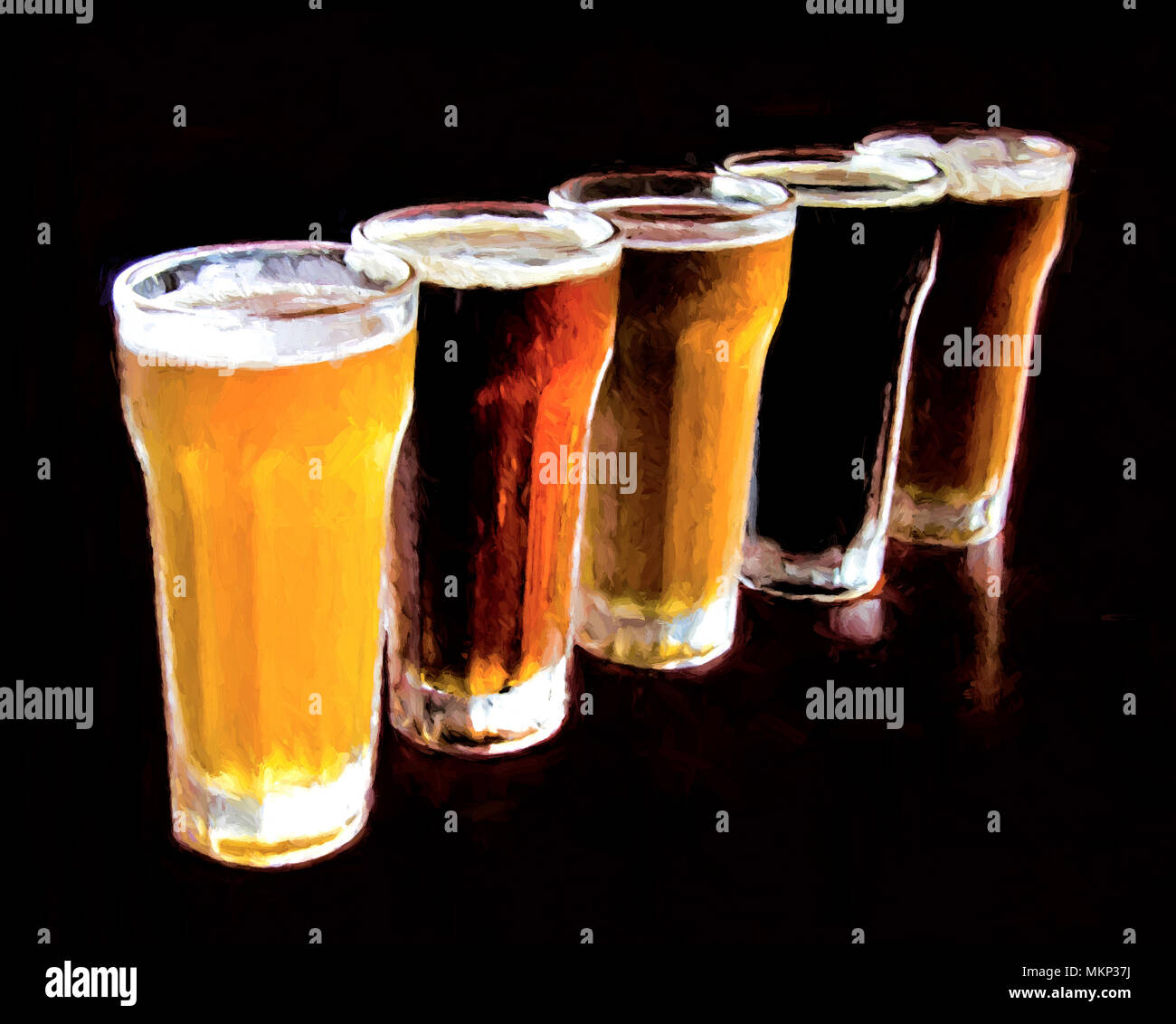 Handwerk Bier Stockfoto