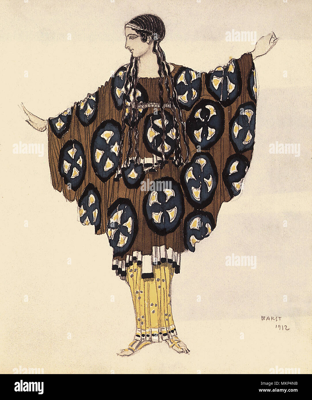 Kostüme für ein Mädchen in 'Daphnis und Chloë" Stockfoto