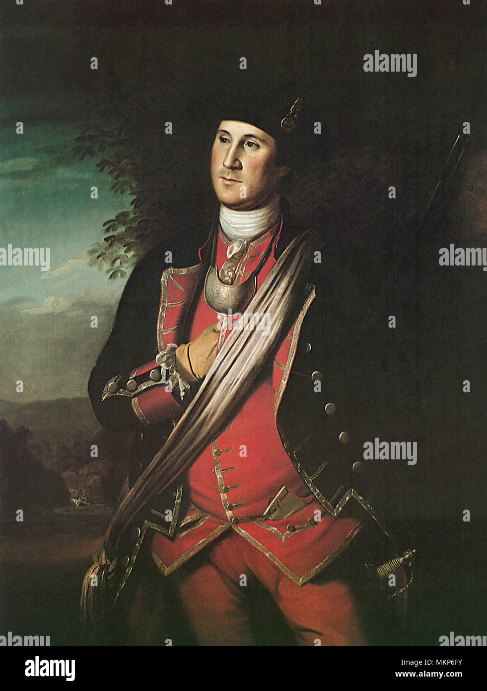 George Washington 1772 Stockfoto