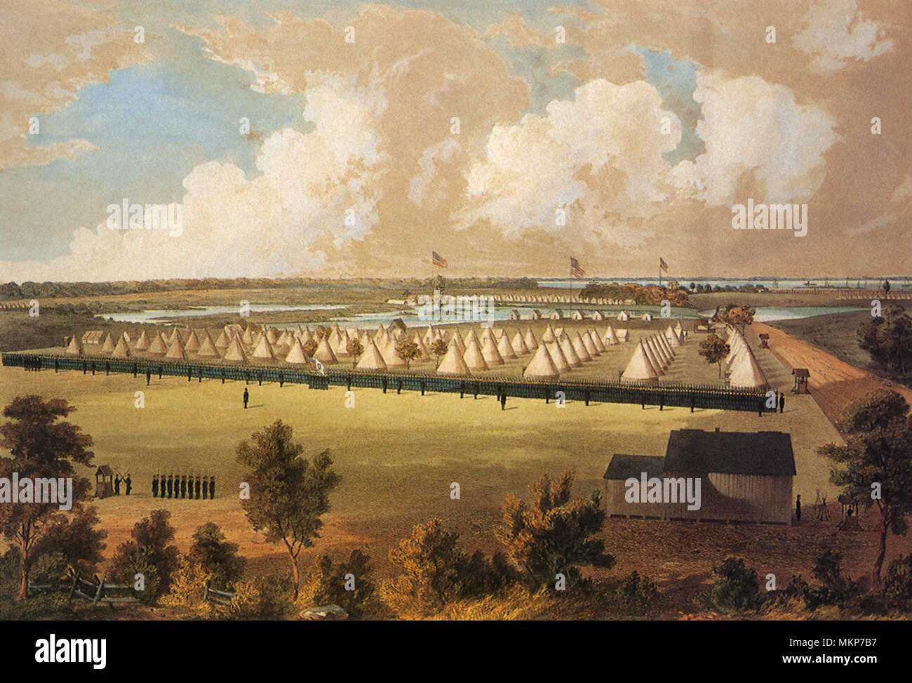 Camp Oliver in New Bern, North Carolina Stockfoto