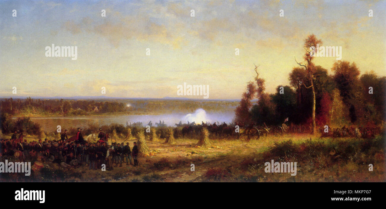 Auf der Cannonading Patomic, Oktober, 1861 Stockfoto