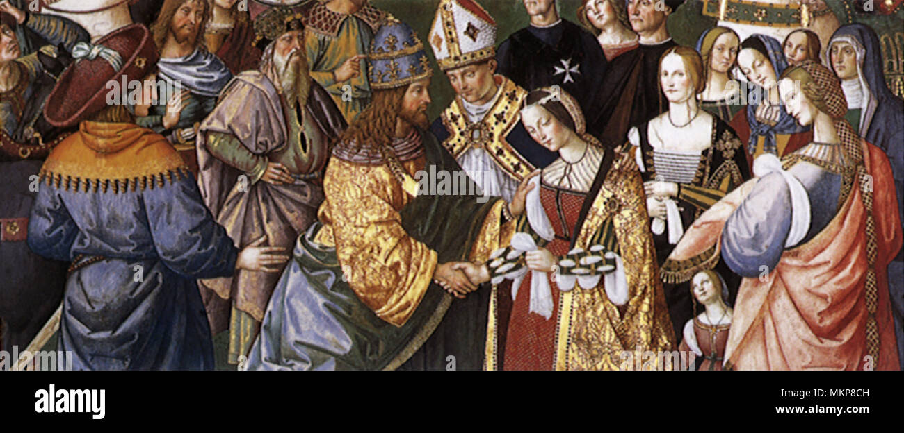 Verlobung Kaiser Friedrich III. und Eleonore von Portugal 1502 Stockfoto