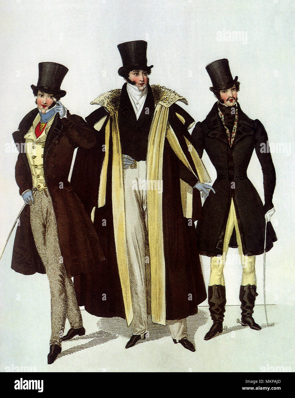 Herren in modischer Kleidung Stockfoto