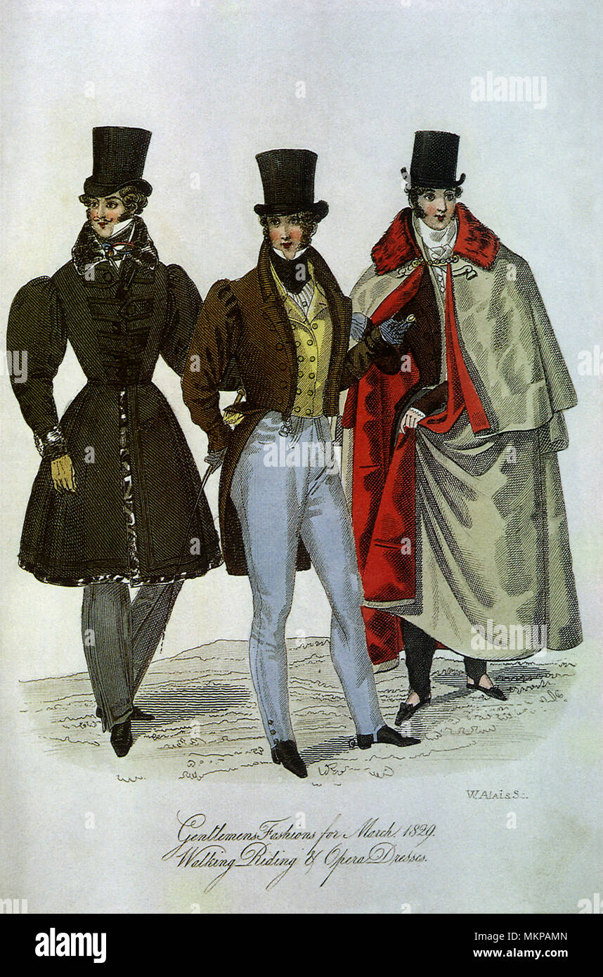 Herren in englischer Mode Stockfoto