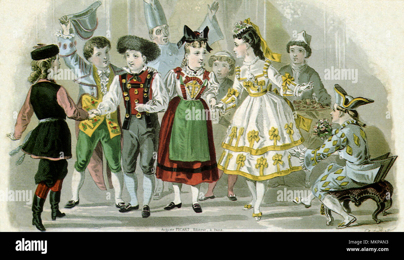 Kinder im Party Kleidung Stockfoto