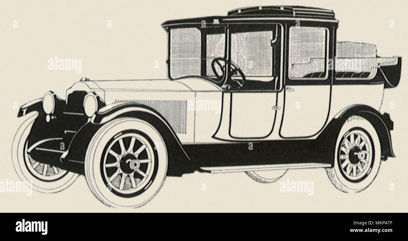 1917 Packard Landaulet Twin Sechs Stockfoto