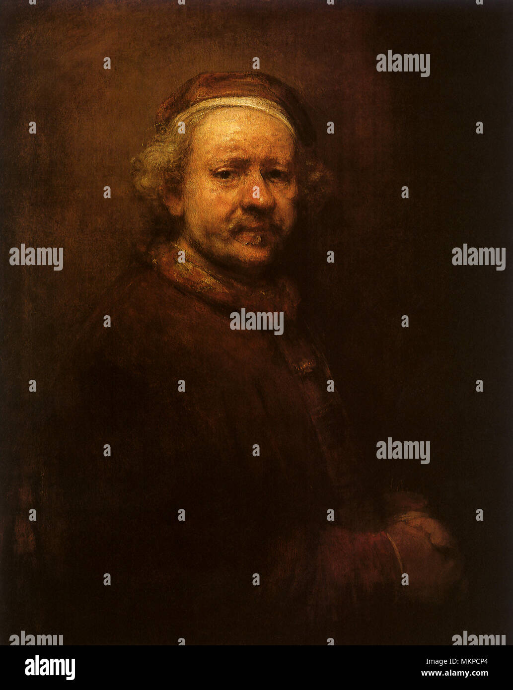 Selbstporträts von Rembrandt Stockfoto
