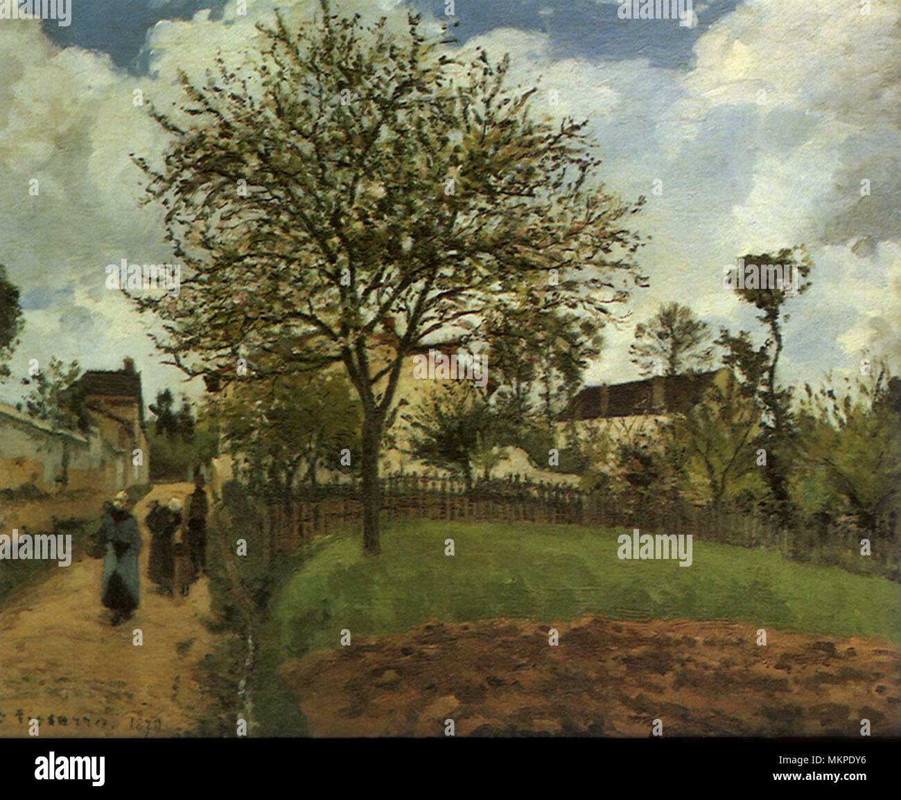 Landschaft bei Louveciennes Stockfoto