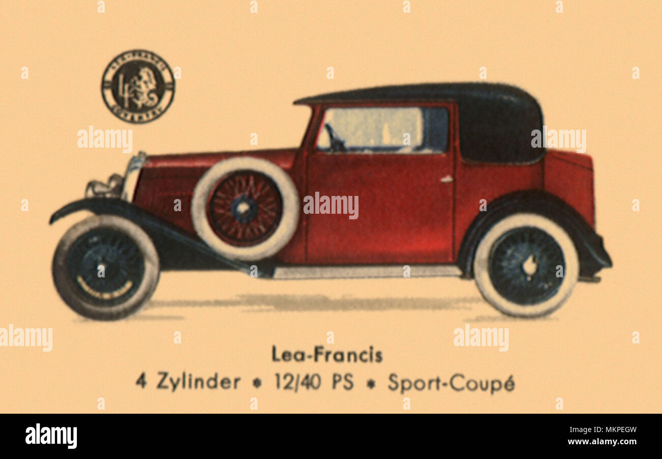 1928 Lea-Francis 4-Zylinder Stockfoto