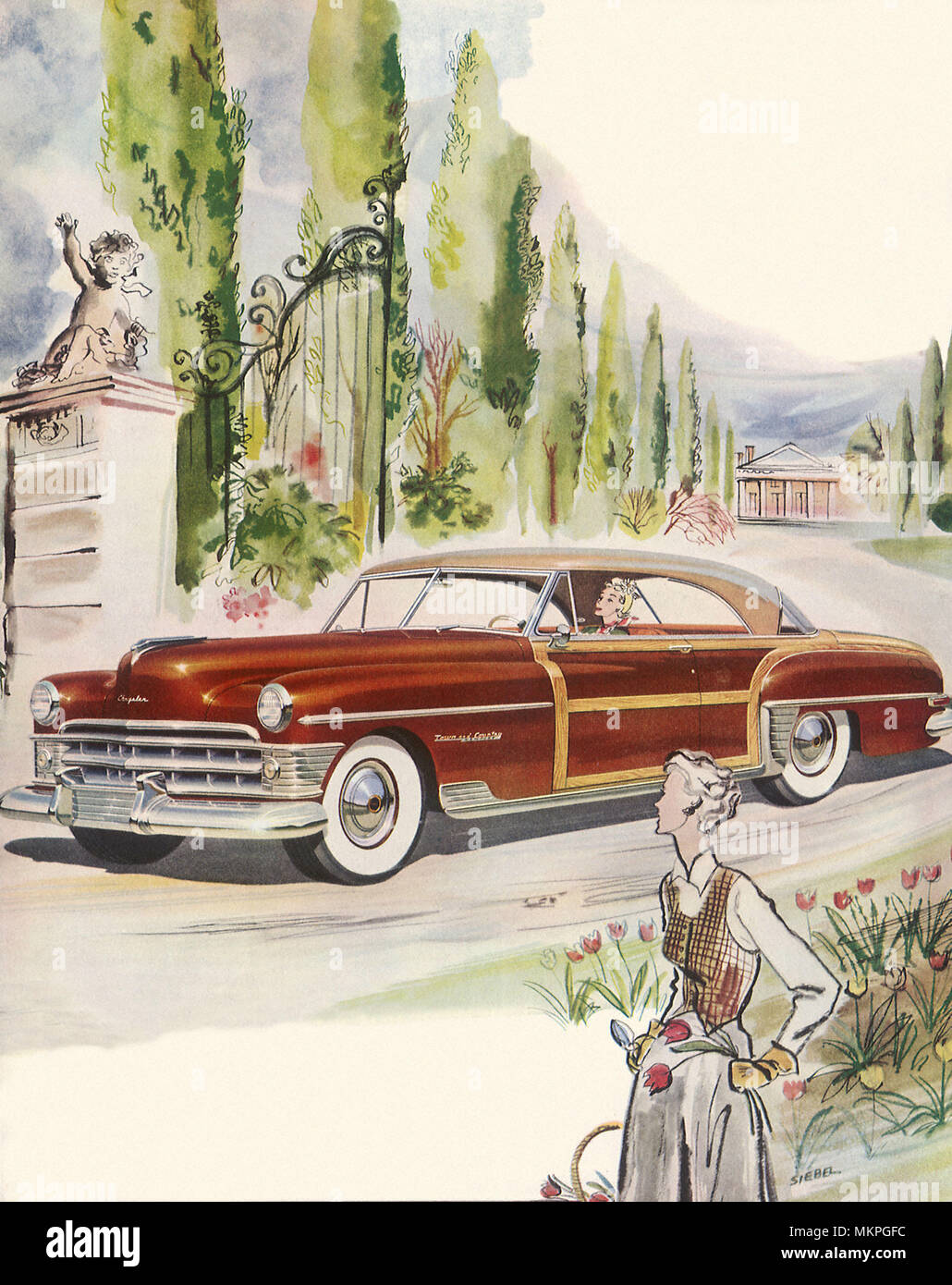 1950 Chrysler Town & Country Newport Stockfoto